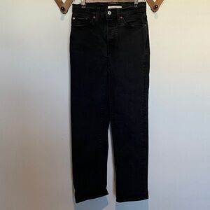 Levi's Women's Black Wedgie Straight Leg Jeans